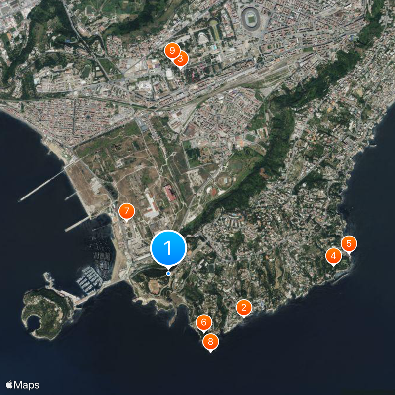 Parco Virgiliano Map